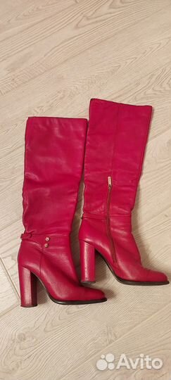 Сапоги осень весна женские 37 натуральная кожа