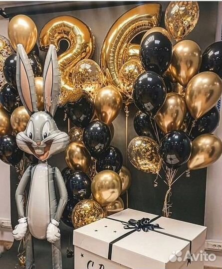 Коробка сюрприз с шарами