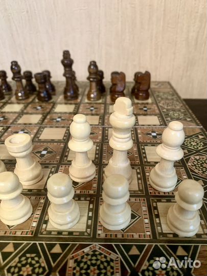 Шахматы-нарды-шашки (3 в 1)