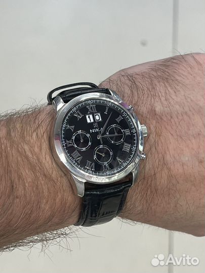 Серебряные часы ника