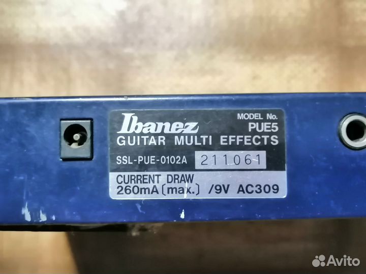 Гитарный аналоговый мульти-эффект Ibanez Pue 5