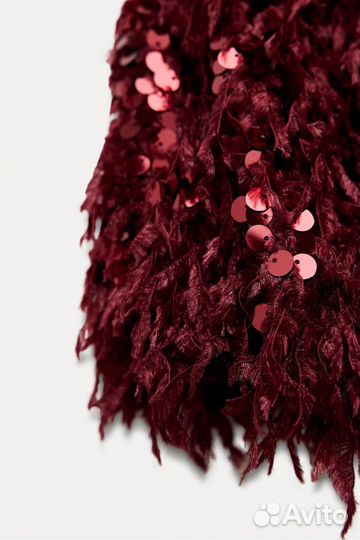 Топ с пайетками zara Party