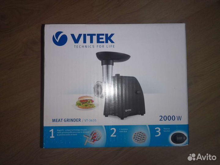 Мясорубка vitek новая