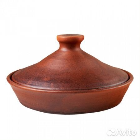Сковорода глиняная 20 см + крышка