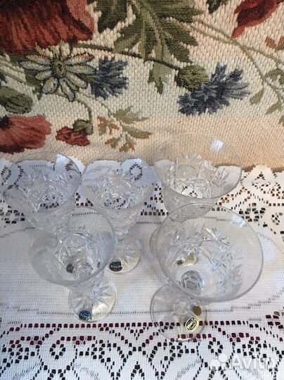 Рюмки хрустальные «Снежинка»