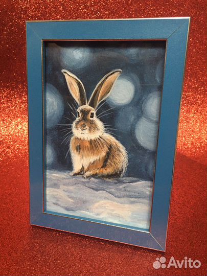 Кролик - маслом