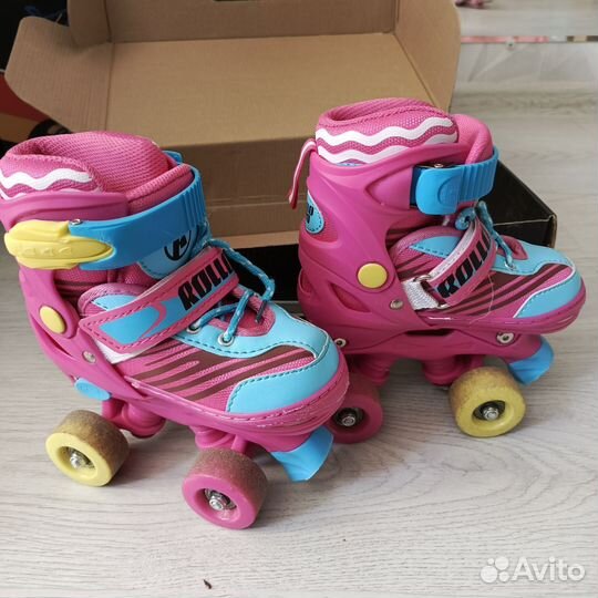Роликовые коньки детские, р. 27-30