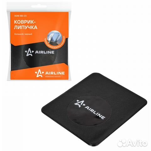 Коврик липучка чёрный большой 138*160 мм (asm-bb-0