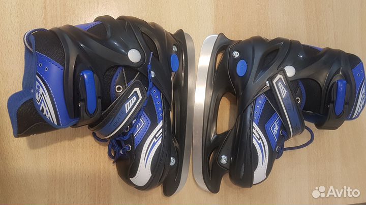 Коньки хоккейные раздвижные 34-37