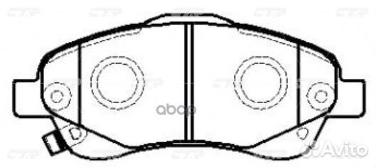 CKT-154 Колодки тормозные дисковые перед