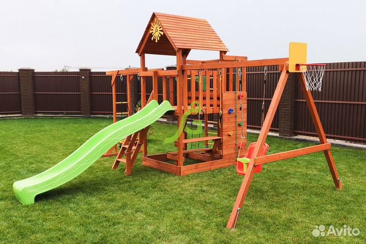 Детская площадка IgraGrad Крафт Pro 4 (скат 2,2)