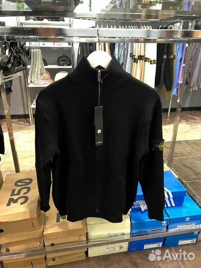 Кофта на молнии Stone island (фул-зип)