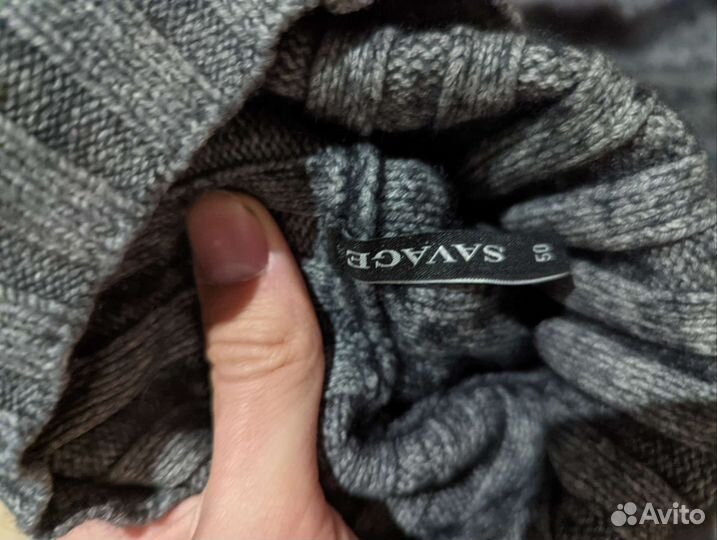 Свитер с горлом мужской Savage