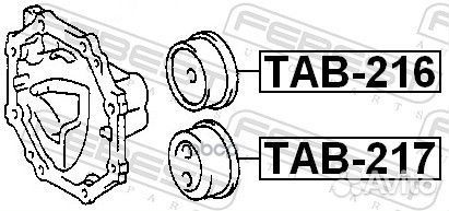 Опора toyota crown 95- дифф.зад. TAB217 Febest