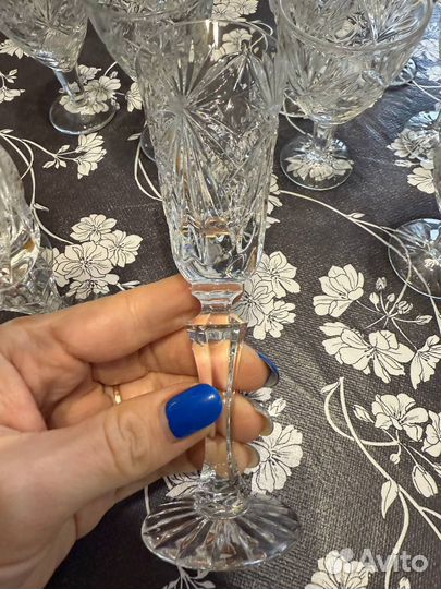 Хрустальные рюмки на ножке СССР