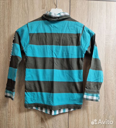 Лонгслив рубашка для мальчика 122