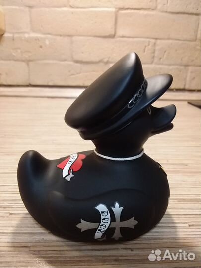 Коллекционная резиновая уточка Bud Duck Bikerman