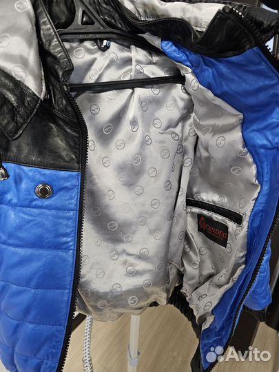 Куртка осенняя кожаная для мальчика