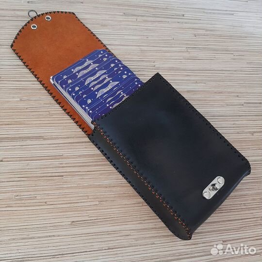 Чехол для карт таро, натуральная кожа,14х9,5х4 см