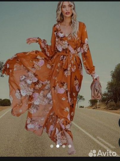 Шикарное платье на запах Англия р.48-50