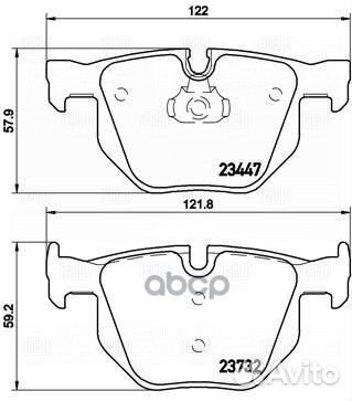 Колодки торм. для а/м BMW X5 (E70) (07) /X6 (E7