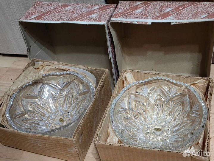 Хрусталь СССР новый 2 шт