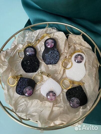 Матрешка брелок ручной работы