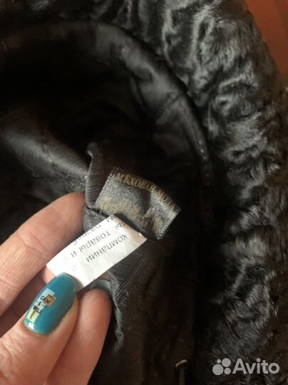 Шляпа норковая с каракулем