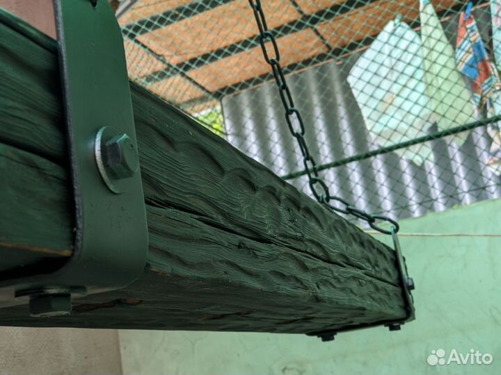 Люстра-лофт светильник из бруса