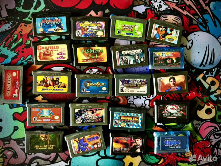 Лот картриджей для Game Boy Advance
