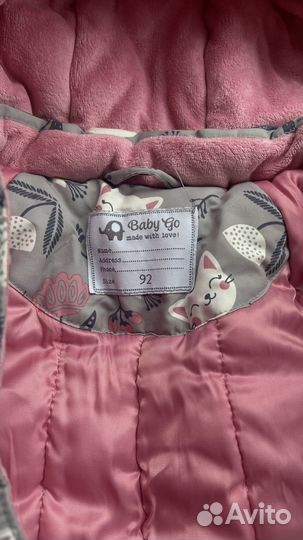 Зимний комбинезон 92 и флисовая поддева