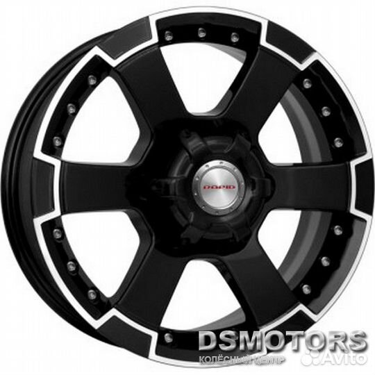 Диски М56 7.0/16 6x139.7 ET38 d100.1 алмаз чёрный