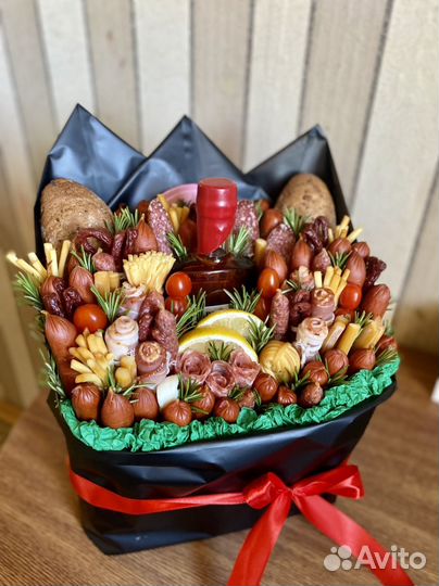 Мужской вкусный букет, сладкие боксы