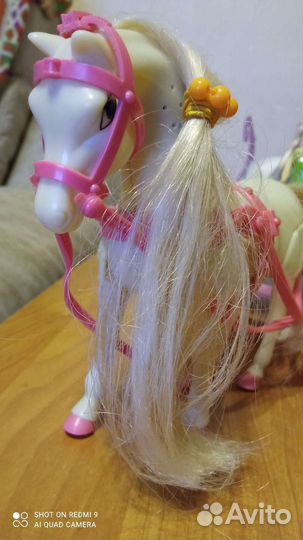 Карета с лошадкой и куколкой