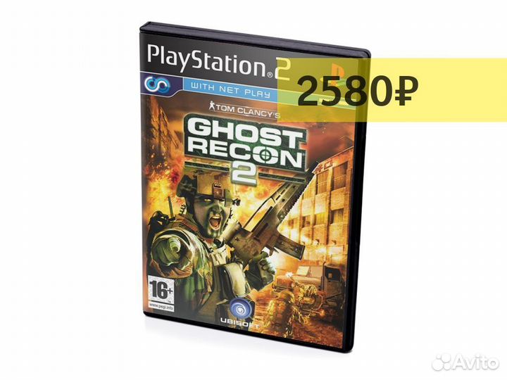 Tom Clancys Ghost Recon 2, б/у, английский (PS2)