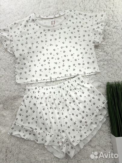 Пижама женская комплект футболка и шорты