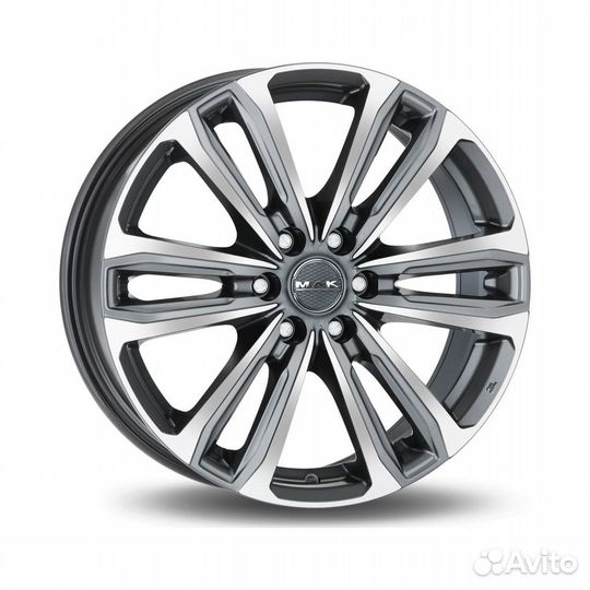 Литые диски 8x18 6x139.7 112 ET20 MAK Safari 6 Gunmetal Mirror Face