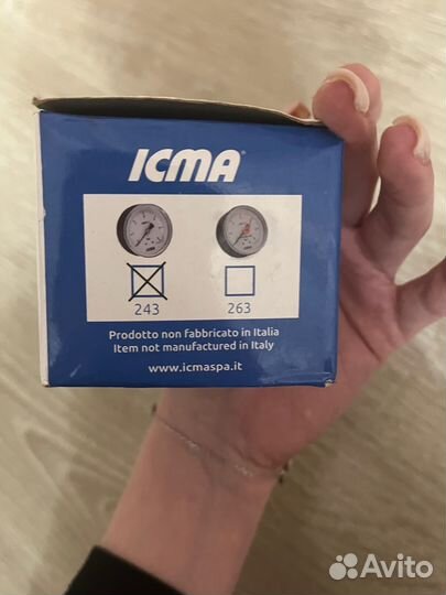 Манометр аксиальный icma