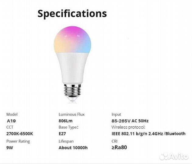 Светодиодная лампа управляемая по Bluetooth