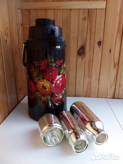 Термосы Gipfel 1литр,термос помпа 2литра и колбы