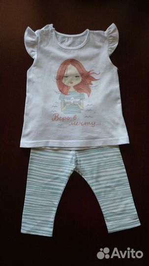 Летние фирменные вещи на девочку 92 размер