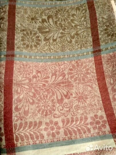 Скатерть Лен жаккард СССР новая, импорт