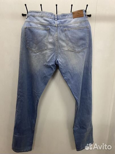 Мужские джинсы 50 размер голубые