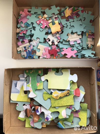 Детские паззлы 4 набора цена за все