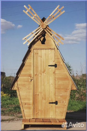 Уличный туалет домик с установкой азх 733