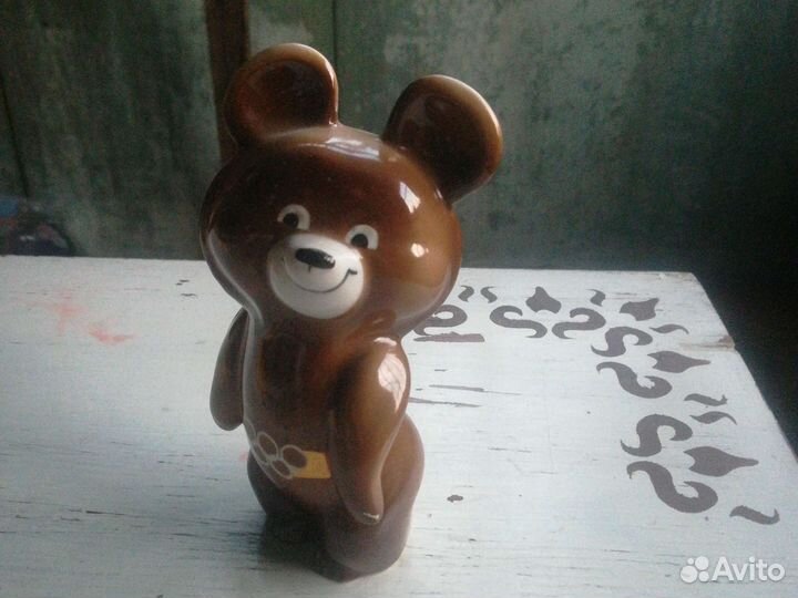 Олимпийский мишка 1980 фарфор
