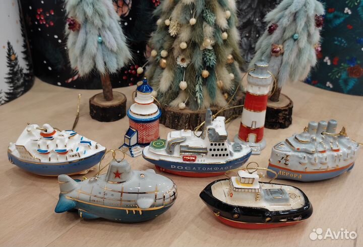 Фарфоровая мануфактура ёлочные игрушки