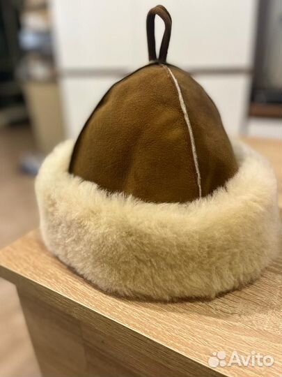 Шапка Боярка Классик для бани из овчины