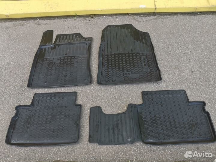 Коврики салона Резиновые, с бортом