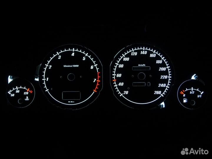 Шкалы приборов Audi 80 B3, B4 (86-96) V1